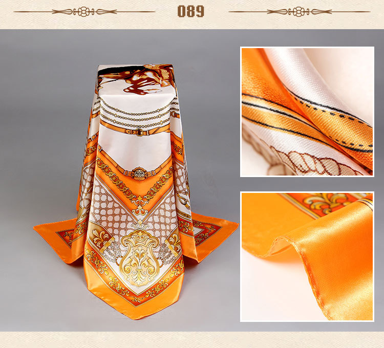 Wholesale silk small square scarves
