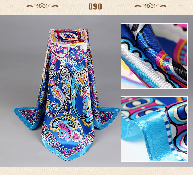 Wholesale silk small square scarves
