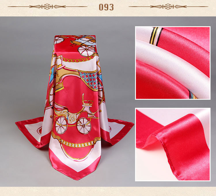 Wholesale silk small square scarves