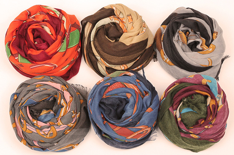 Wholesale viscose cotton thin scarf
