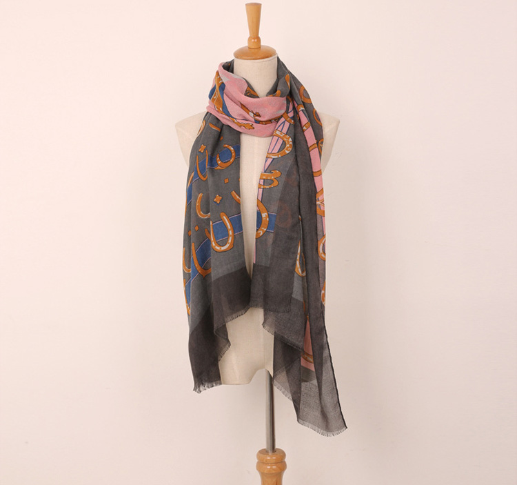 Wholesale viscose cotton thin scarf