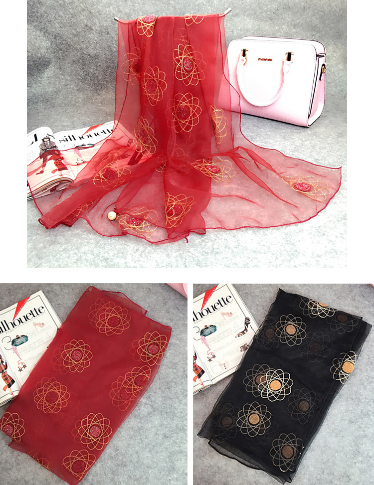 Wholesale silk gauze scarf