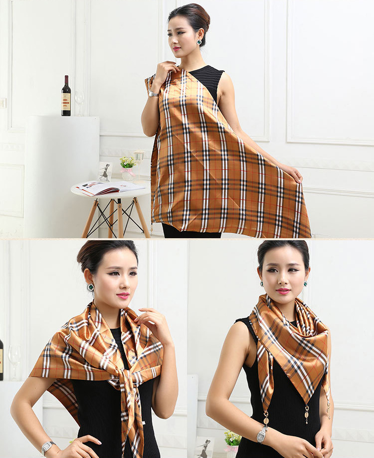 Wholesale silk triangle scarf women
