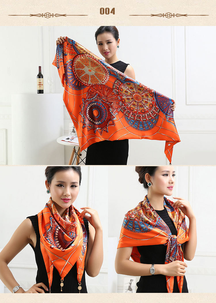 Wholesale triangle silk scarf