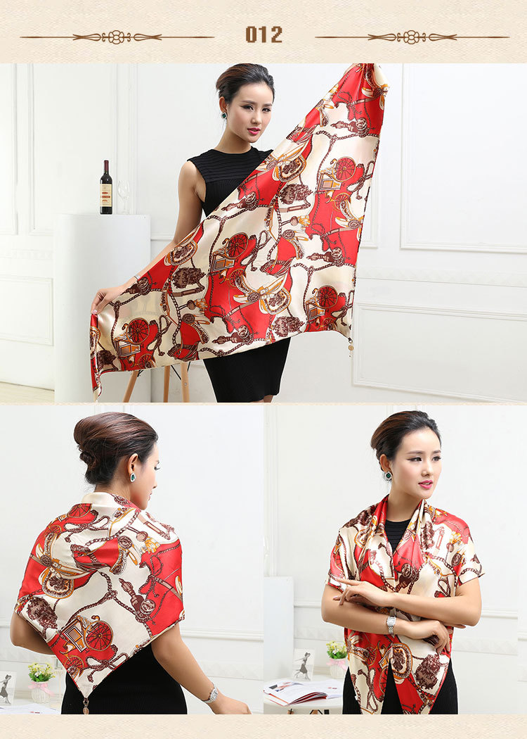 Wholesale triangle silk scarf