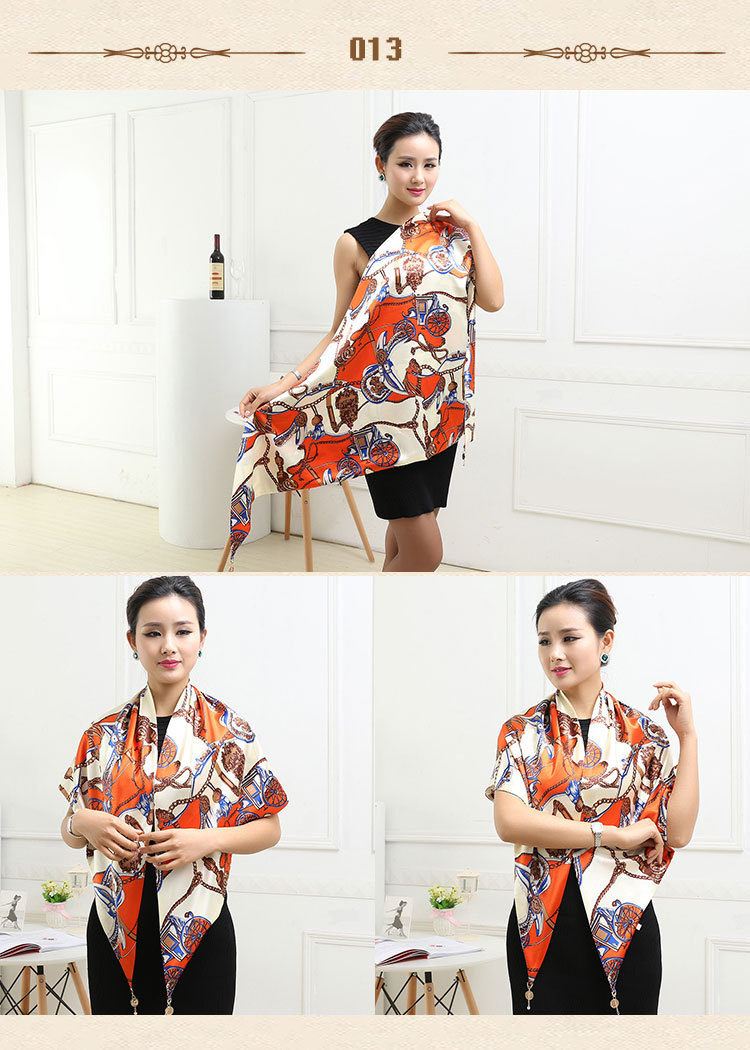 Wholesale triangle silk scarf