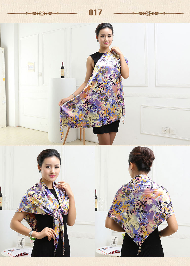 Wholesale triangle silk scarf