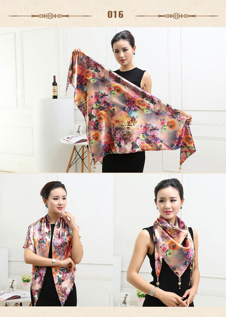 Wholesale triangle silk scarf