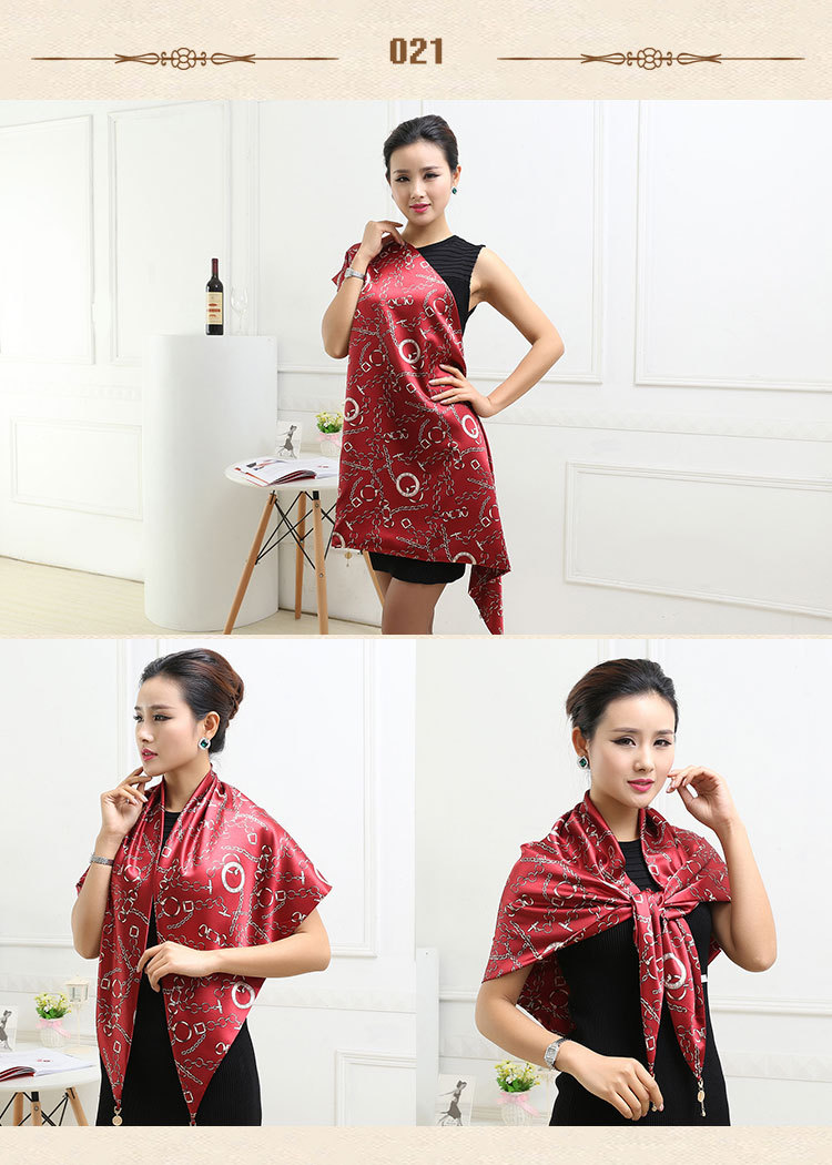 Wholesale triangle silk scarf