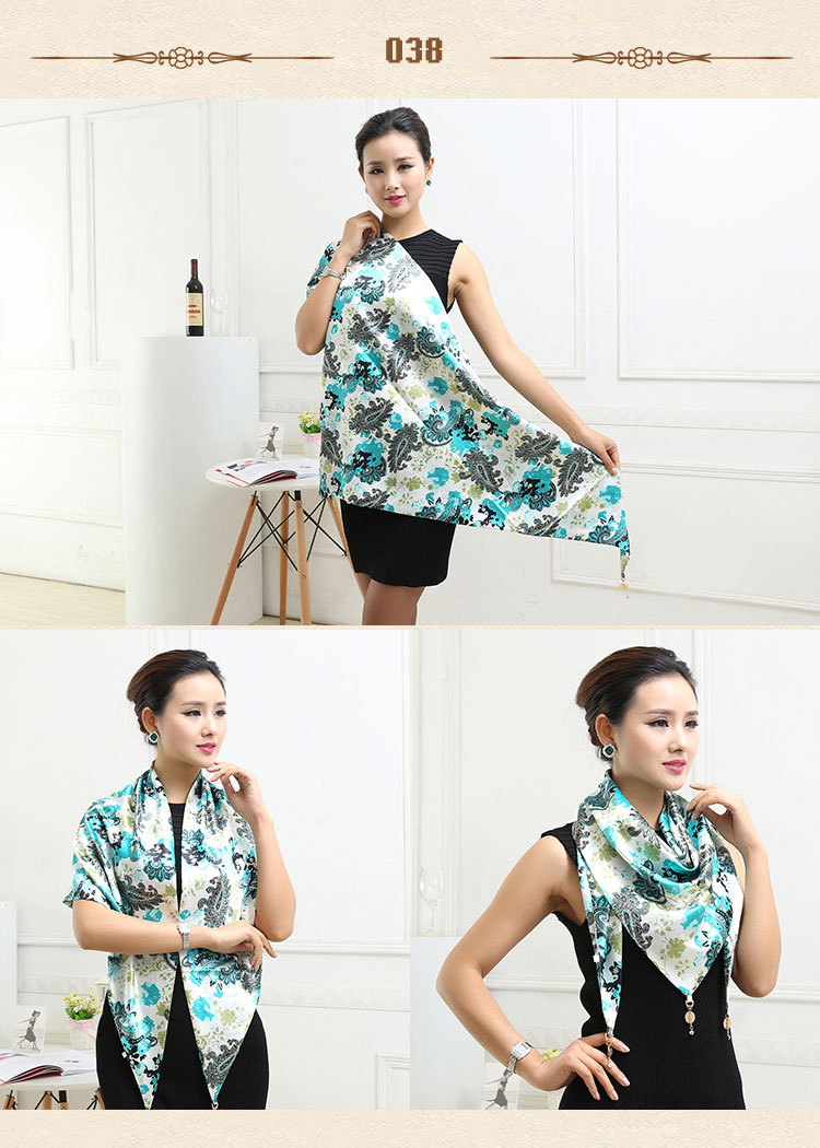 Wholesale silk triangle scarf