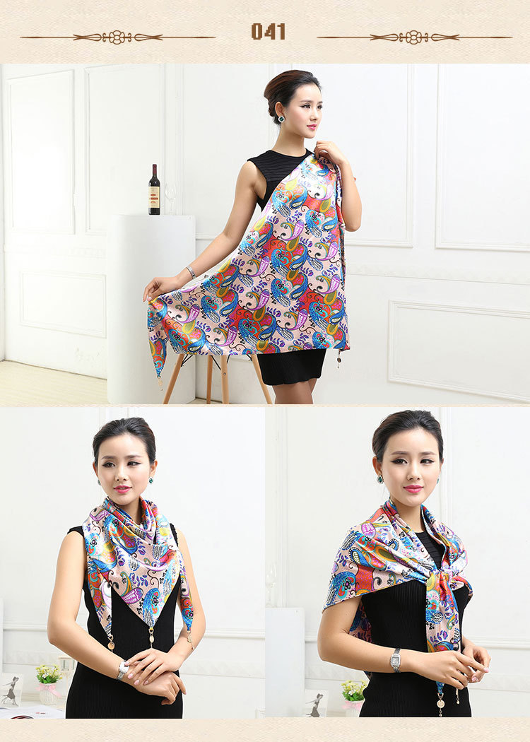 Wholesale silk triangle scarf