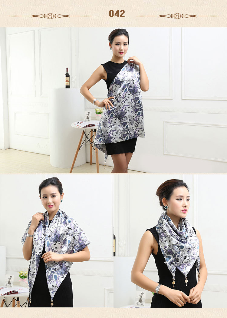 Wholesale silk triangle scarf