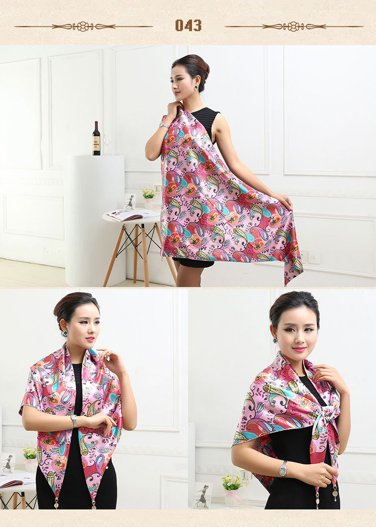 Wholesale silk triangle scarf
