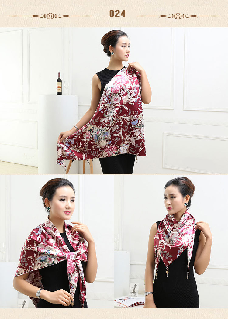 Wholesale triangle silk scarf