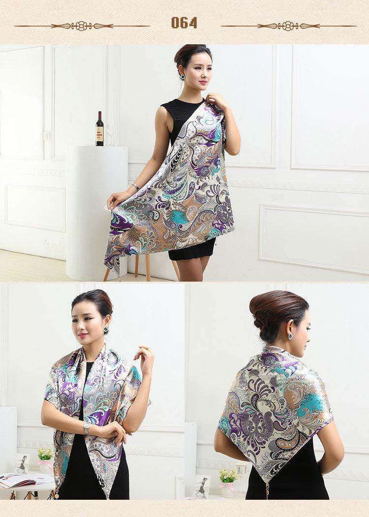 Wholesale triangle silk women scarf
