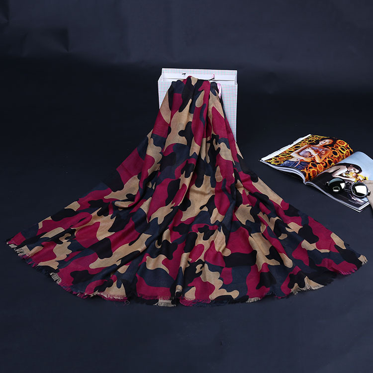 Wholesale camouflage printed scarf pattern
