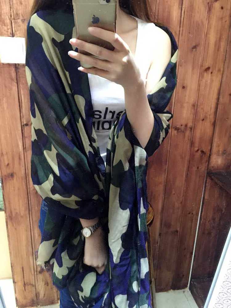 Wholesale camouflage printed scarf pattern