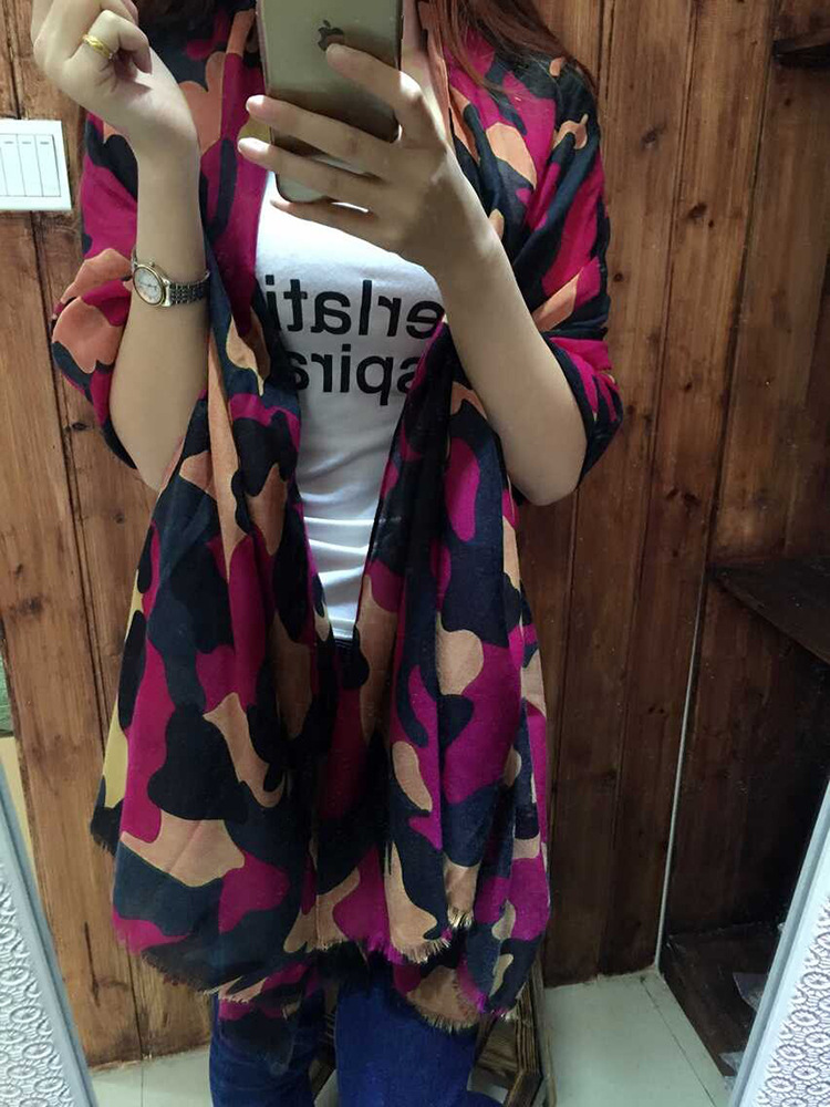 Wholesale camouflage printed scarf pattern