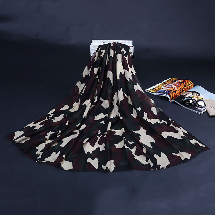 Wholesale camouflage printed scarf pattern