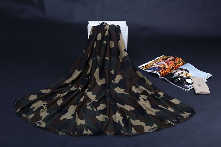 Wholesale camouflage printed scarf pattern