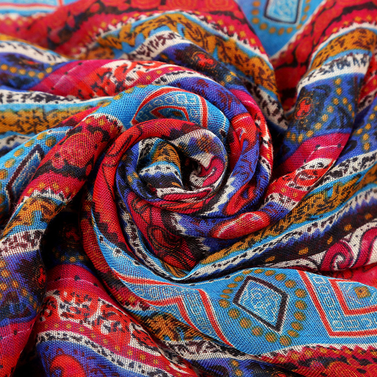 Wholesale viscose cotton shawl