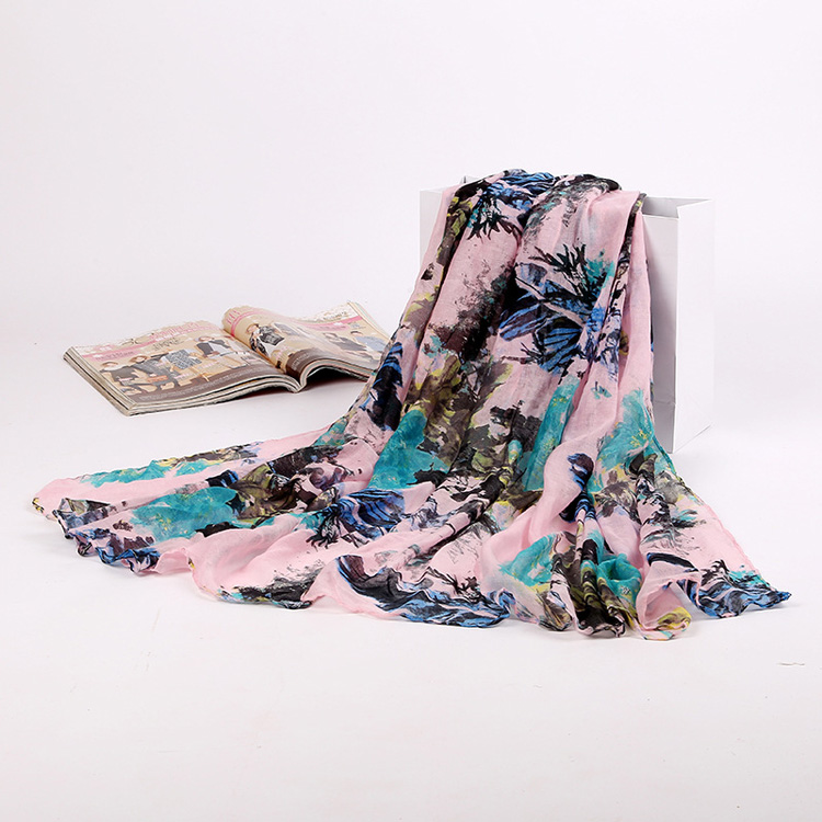 Wholesale viscose tie dye scarf