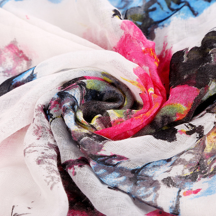 Wholesale viscose tie dye scarf
