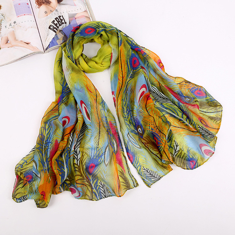 Wholesale printed viscose fabric scarf