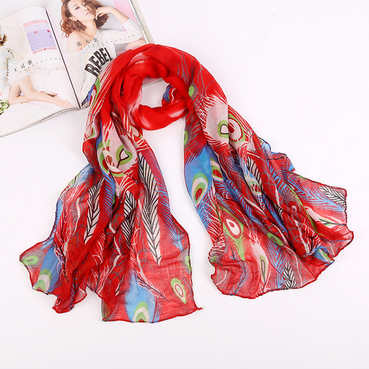 Wholesale printed viscose fabric scarf