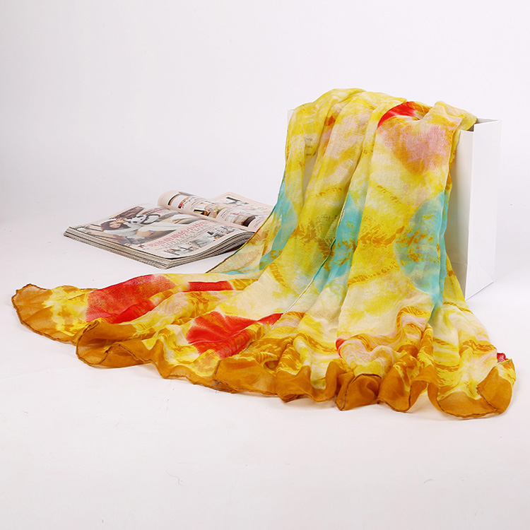 Wholesale women printed viscose scarf