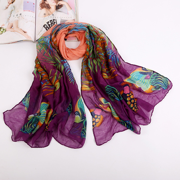 Wholesale scarf printed viscose
