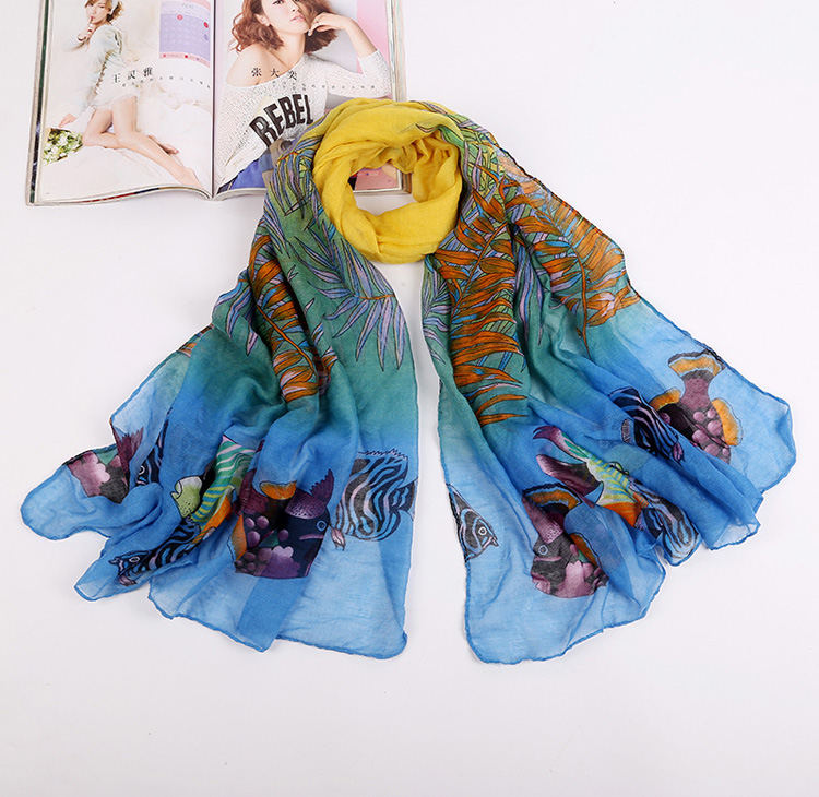 Wholesale scarf printed viscose