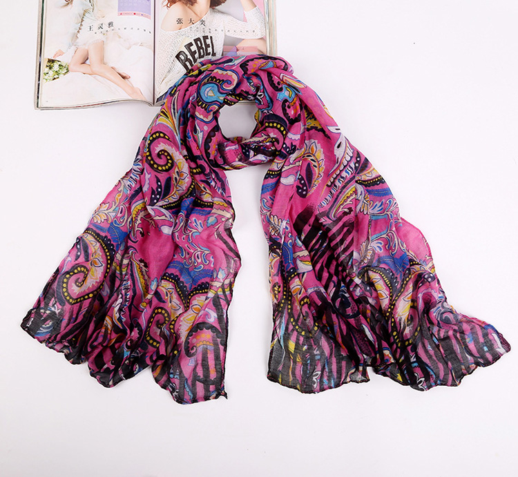 Wholesale cashew flowers viscose scarf