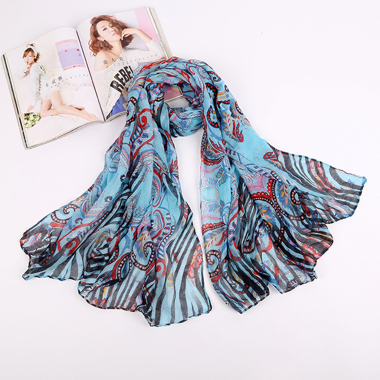 Wholesale cashew flowers viscose scarf