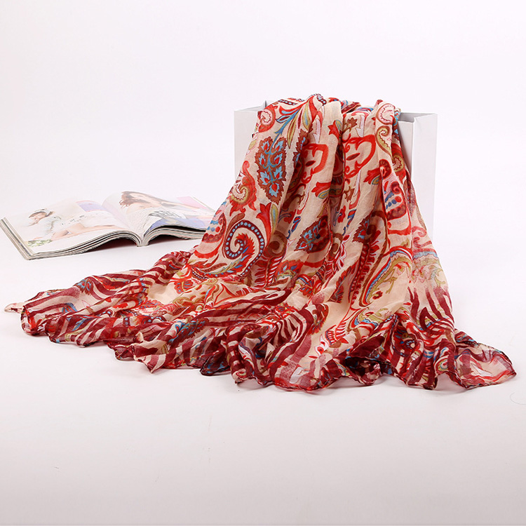 Wholesale cashew flowers viscose scarf