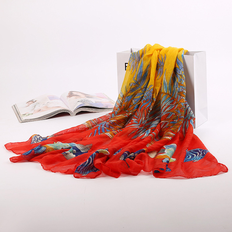 Wholesale scarf printed viscose