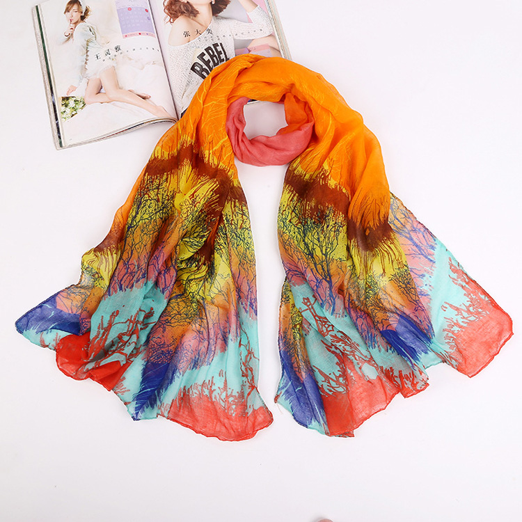 Wholesale solid viscose long scarf
