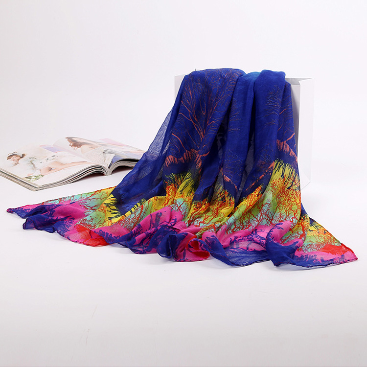 Wholesale solid viscose long scarf