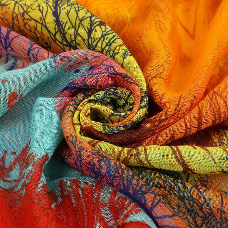 Wholesale solid viscose long scarf