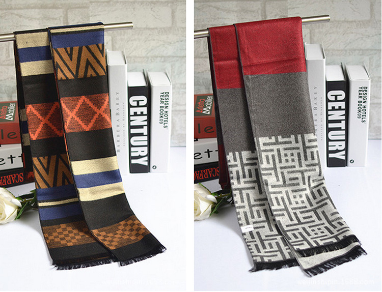 Wholesale men cotton scarf long