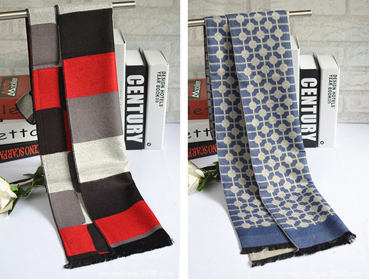 Wholesale men cotton scarf long