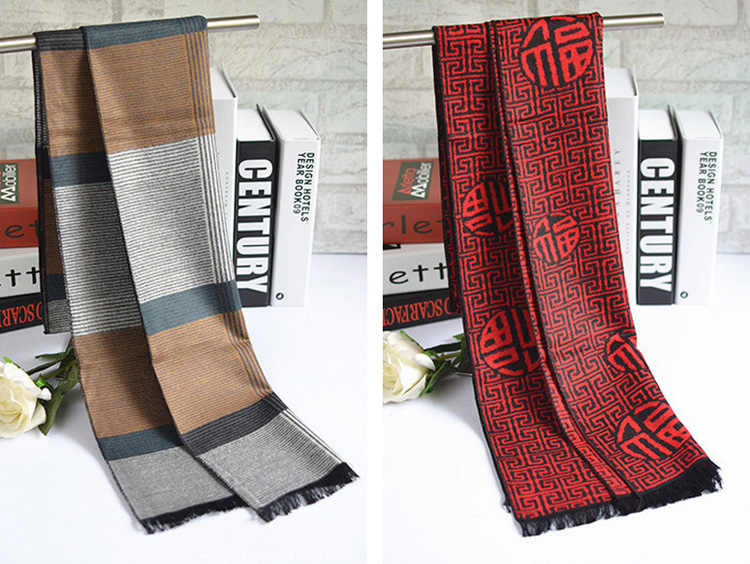 Wholesale men cotton scarf long