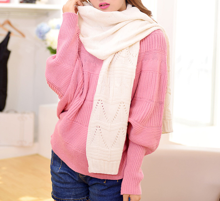 Wholesale wool knitted scarf