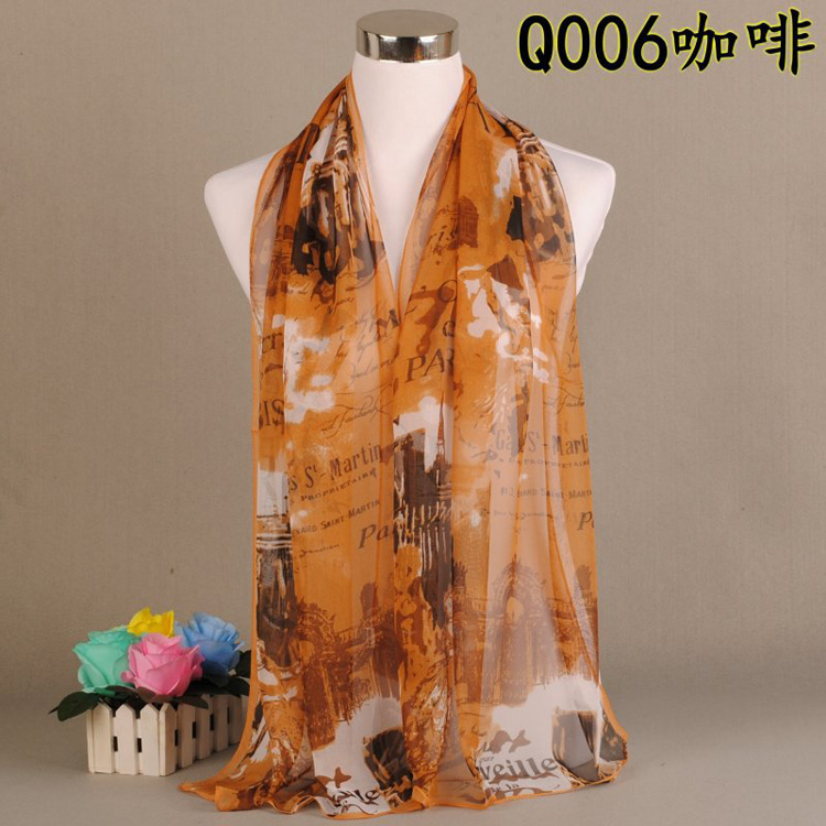 Wholesale georgette printed scarf