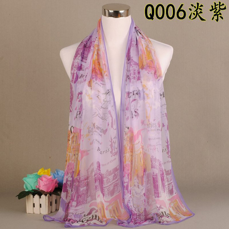 Wholesale georgette printed scarf