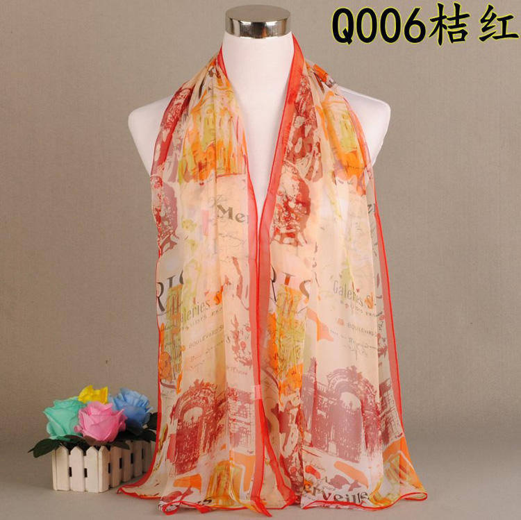 Wholesale georgette printed scarf