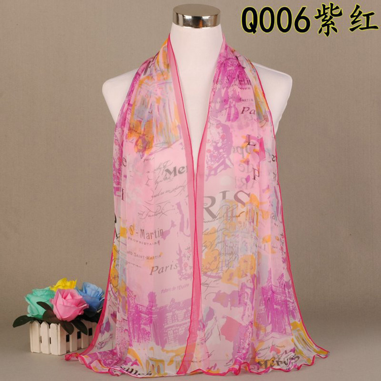 Wholesale georgette printed scarf