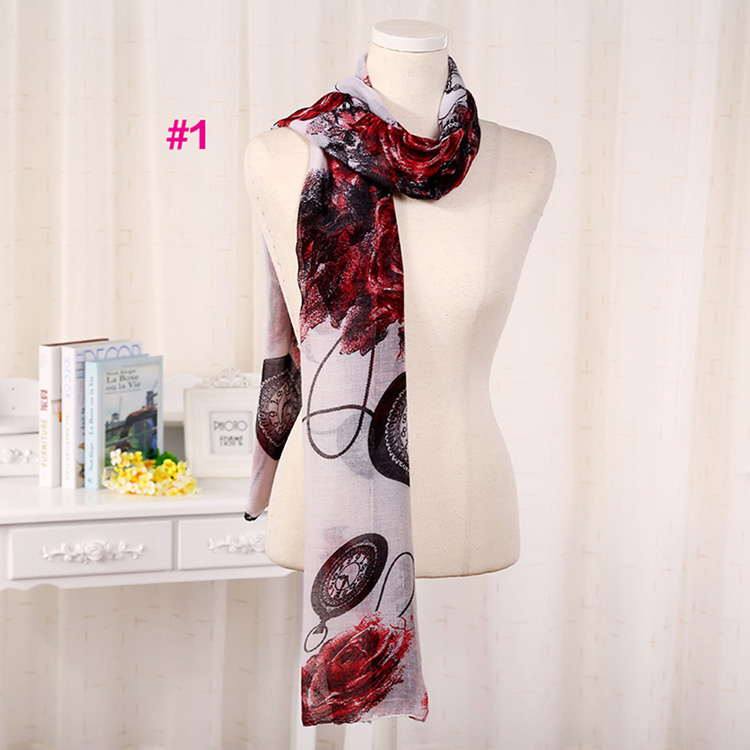 Wholesale rose viscose scarf