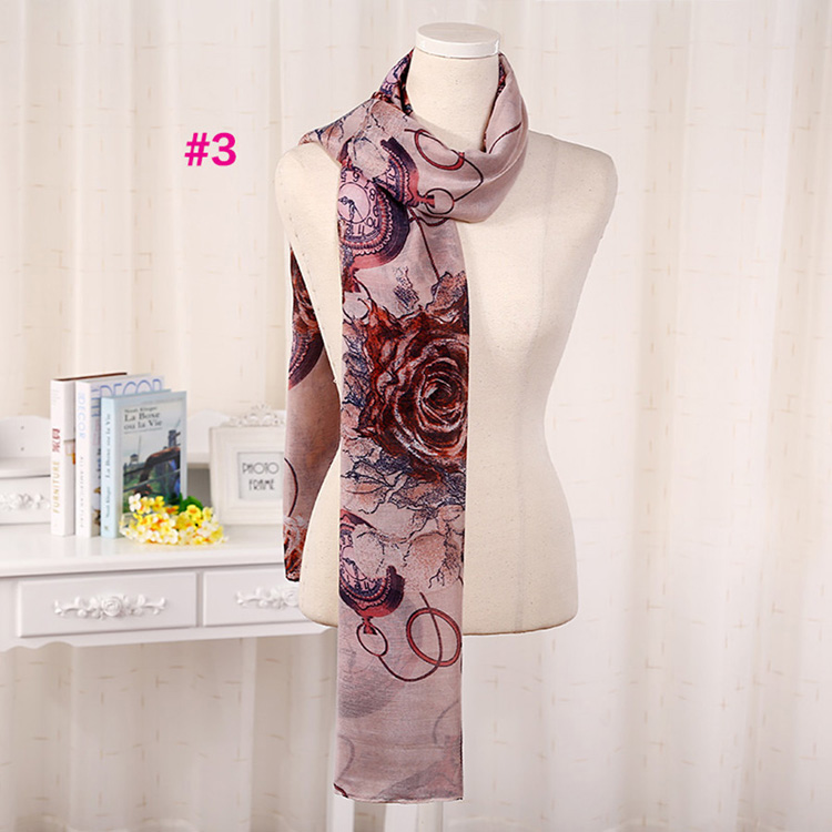 Wholesale rose viscose scarf
