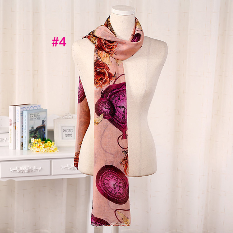 Wholesale rose viscose scarf